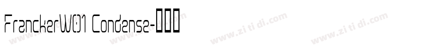 FranckerW01 Condense字体转换